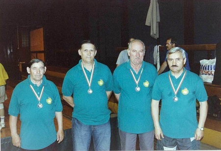 a csapat tagjai, balr�l: Greg�n Bertalan, Kir�ly Attila, B�lint Tivadar �s Marlok Zolt�n 