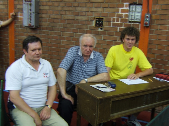 a II-XII-XXI.ker�leti bajnoks�g Versenybizotts�ga, balr�l: Katona Istv�n, Kapit�ny Ferenc �s Beny�k M�rton